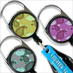 BarProducts.com Premium Clip Lighter Leash® - Paisley Series