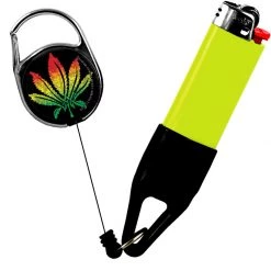 BarProducts.com Premium Clip Lighter Leash® - Rasta Series