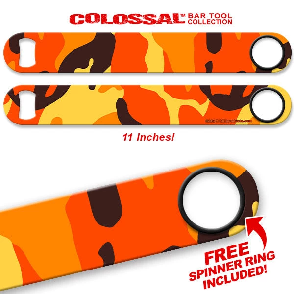 long-speed-camo-orange_blaze_web.jpg BarProducts.com Kolorcoat™ 11" Long COLOSSAL™ Speed Bottle Opener – Orange Blaze Camo