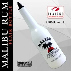 BarProducts.com Malibu Rum Flair Bottles - 750 ML And 1 L