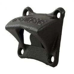 BarProducts.com BarConic® Wall Mounted Bottle Opener - Square Open Here - Cast Iron