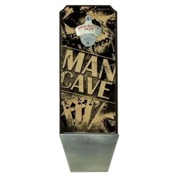 BarProducts Handcrafted Man Cave – Wall Mounted Wood Plaque Bottle Opener And Cap Catcher Woodshop Made In The USA