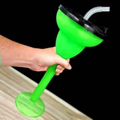 BarProducts.com BarConic®Drinkware - Margarita Party Yard - Green - 24 Ounce BAR SUPPLIES