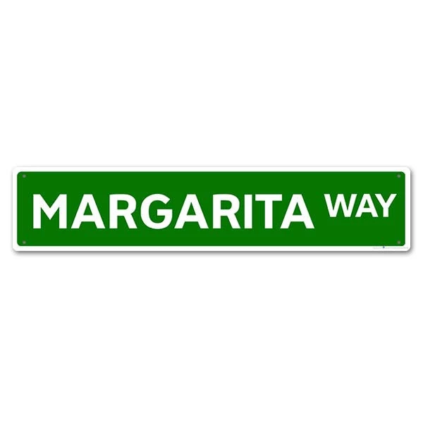 margarita-way_1.jpg BarProducts.com "Street Signs" Kolorcoat™ Metal Bar Sign BAR DECOR