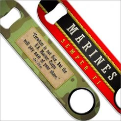 BarProducts.com Kolorcoat™ Speed Opener - Marines Bartending Bottle Openers