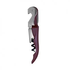 BarProducts.com Corkscrews - Double Lever - Maroon, Stainless Steel And Black