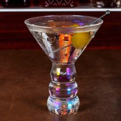 BarProducts.com Martini Glass Iridescent - 7 Ounce SPECIAL COLLECTIONS