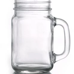 BarProducts.com BarConic® 16 Oz Mason Jar Mug Glass – With Handle