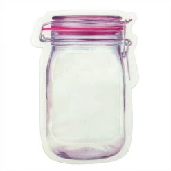 BarProducts.com Mason Jar Zipper Cocktail Bag - 17oz SPECIAL COLLECTIONS
