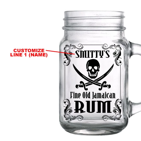 mason-jars-16oz_rum-web-1.jpg BarProducts.com CUSTOMIZABLE - 16oz Mason Jar With Handle - Rum
