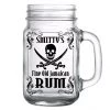 BarProducts.com CUSTOMIZABLE - 16oz Mason Jar With Handle - Rum