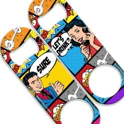 BarProducts.com Speed Bottle Opener - Medium Sized 5 Inch - Pop Art
