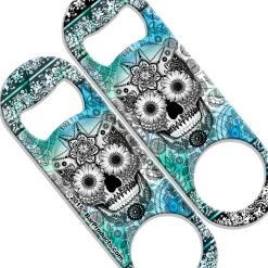 BarProducts.com Speed Bottle Opener - Medium Sized 5 Inch - Sugar Skulls Bartending Bottle Openers