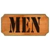 BarProducts Handcrafted Woodshop Made In The USA Men Wood Plaque Kolorcoat™ Sign
