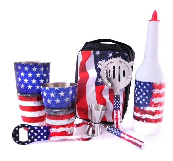 merica-bar-tool-set-bar-products-1.jpg BarProducts.com BAR TOOLS USA Flag Bartender Set