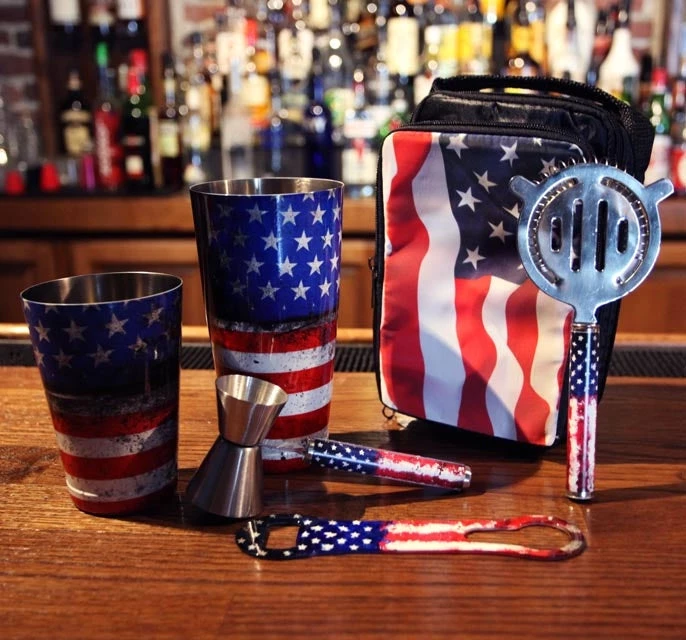 merica-bar-tool-set-bar-products-2.jpg BarProducts.com BAR TOOLS USA Flag Bartender Set