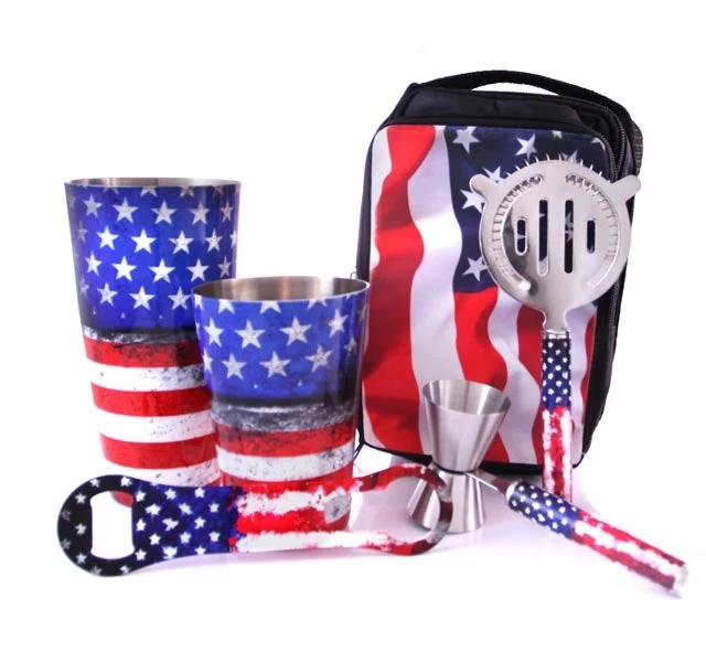 merica-bar-tool-set-bar-products-without-fliar.jpg BarProducts.com BAR TOOLS USA Flag Bartender Set