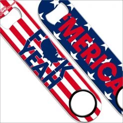 BarProducts.com BAR TOOLS 'Merica F*#K Yeah Speed Opener Kolorcoat™ Speed Bottle Opener