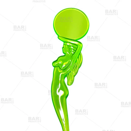 mermaid-and-sun-closed-up.jpg BarProducts.com BAR SUPPLIES BarConic® Drink Swizzle Stick – Mermaid Round Top