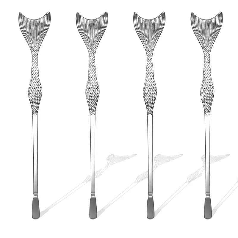 mermaid-tail-ss-stirrers-bpc-800.jpg BarProducts.com Master Mixology Mermaid Cocktail Stirrers - 4 Pack