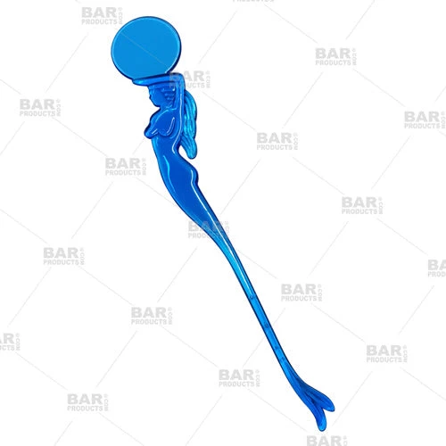 mermain-round-top-neon-cocktail-stirrer.jpg BarProducts.com BAR SUPPLIES BarConic® Drink Swizzle Stick – Mermaid Round Top