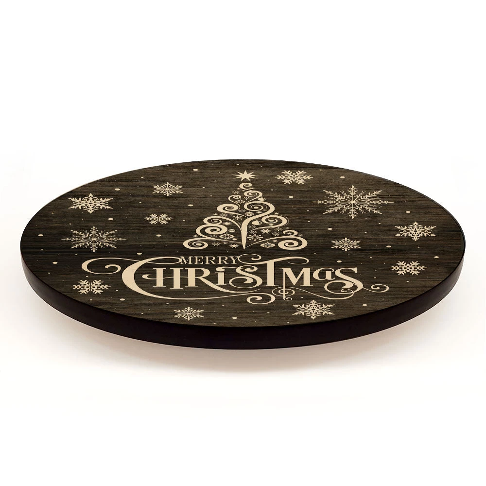 merry-christmas-lazy-susan-christmas-web2.jpg BarProducts.com Merry Christmas Themed Lazy Susan - Size Options