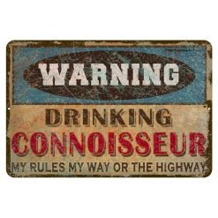 Bar Products BAR DECOR CUSTOMIZABLE Vintage Metal Bar Sign - 12