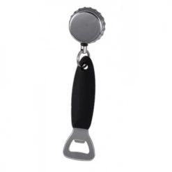 BarProducts.com Metal Bottle Cap Reel With Silicone Coated Bottle Opener