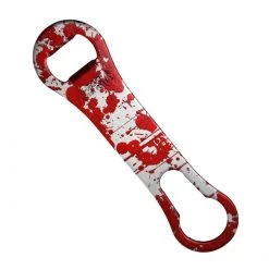 BarProducts.com Bartending Bottle Openers Blood Splatter Metallic V-Rod® Bottle Opener