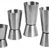 BarProducts.com BAR TOOLS BarConic® Jigger -Metric Double Sided - Stainless Steel W/ Size Options