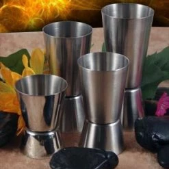 BarProducts.com BAR TOOLS BarConic® Jigger -Metric Double Sided - Stainless Steel W/ Size Options