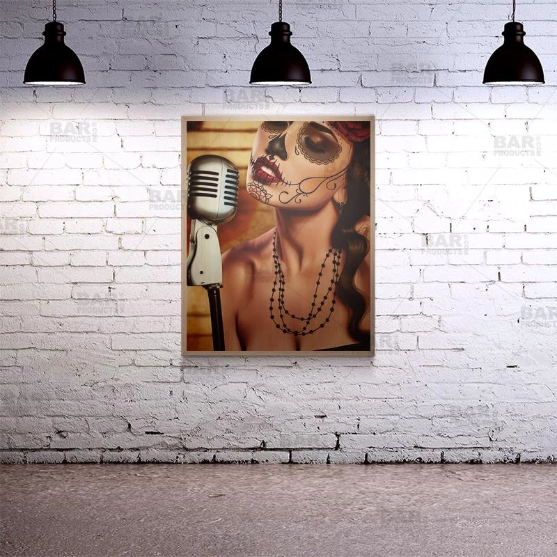 mi-cancion-24-x-30-wooden-table-top-with-featured-artist-daniel-esparza-bpc-2.jpg BarProducts.com Mi Cancion 24" X 30" Wooden Table Top - Two Types Available Featured Artists