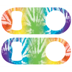 BarProducts.com PRODUCT DESIGNER Kolorcoat™ Mini Speed Opener - Tie Dye Zebra