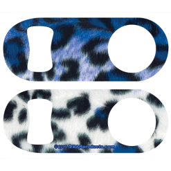 BarProducts.com Kolorcoat™ Mini Speed Opener - Blue Leopard PRODUCT DESIGNER