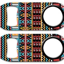 BarProducts.com Kolorcoat™ Mini Opener With Retractable Reel - Aztec Bartending Bottle Openers