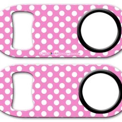 BarProducts.com Bartending Bottle Openers Kolorcoat™ Mini Opener With Retractable Reel - Polka Dots 6 BarProducts.com Bartending Bottle Openers Kolorcoat™ Mini Opener With Retractable Reel - Polka Dots