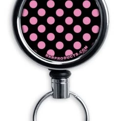 BarProducts.com Bartending Bottle Openers Kolorcoat™ Mini Opener With Retractable Reel - Polka Dots 5 BarProducts.com Bartending Bottle Openers Kolorcoat™ Mini Opener With Retractable Reel - Polka Dots