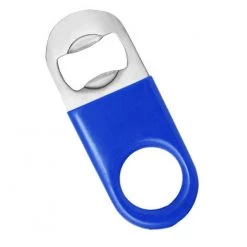 BarProducts.com Mini Bottle Opener / Bar Key - Blue Vinyl Rubber Grip BAR TOOLS