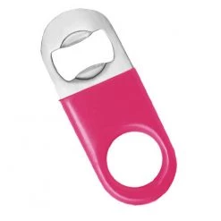 BarProducts.com Mini Bottle Opener / Bar Key - Pink Vinyl Rubber Grip BAR TOOLS
