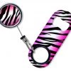 BarProducts.com Bartending Bottle Openers Kolorcoat™ Mini Bottle Opener With Retractable Reel - Pink Zebra