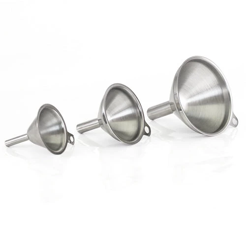 mini-funnel-set-3.jpg BarProducts.com Stainless Steel Mini Funnels - Set Of 3 KITCHEN, DINING & SERVICE