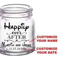 BarProducts.com CUSTOMIZABLE - 2oz Clear Mini Mason Jar Shot Glass - Disney BAR SUPPLIES