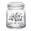 BarProducts.com BAR SUPPLIES CUSTOMIZABLE - 2oz Clear Mini Mason Jar Shot Glass - One Heart