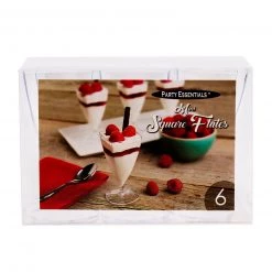 BarProducts.com Square Mini Mimosa Flute - 6 Ct. - 3 Ounce