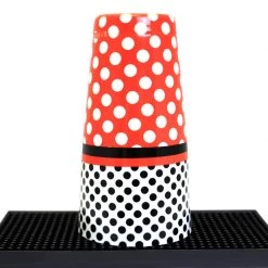BarProducts.com Cocktail Shaker Tin - Printed Designer Series - 28oz Weighted - Minnie Mouse Polka Dots