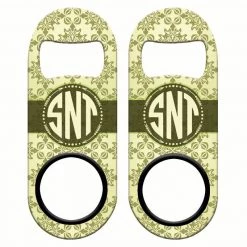 BarProducts.com CUSTOMIZABLE Mini Bottle Opener With Retractable Reel - Vintage Design 3 Bartending Bottle Openers