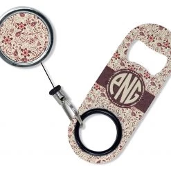 BarProducts.com CUSTOMIZABLE Mini Bottle Opener With Retractable Reel - Vintage Design 4