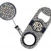 BarProducts.com CUSTOMIZABLE Mini Bottle Opener With Retractable Reel - Vintage Design 6