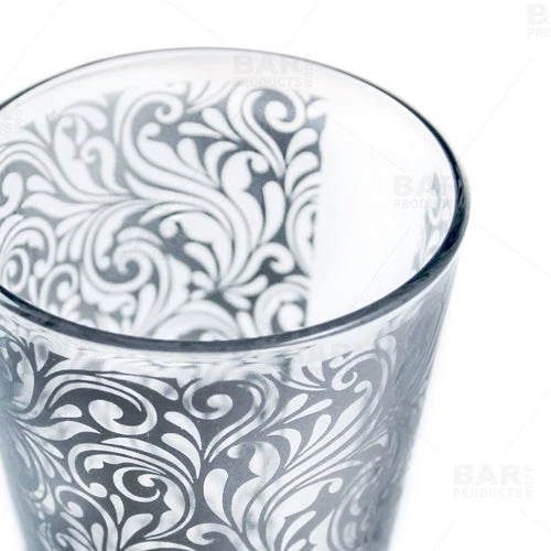 mix-gw-pint-16-swirl_bpc4.jpg Barproducts.com BAR TOOLS Mixing Glass - Silver Swirl (16oz)