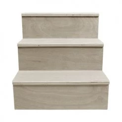 BarProducts.com MixMaster™ 3 Tier Incremental Wooden Liquor Bottle Shelf Displays - NATURAL BAR DECOR